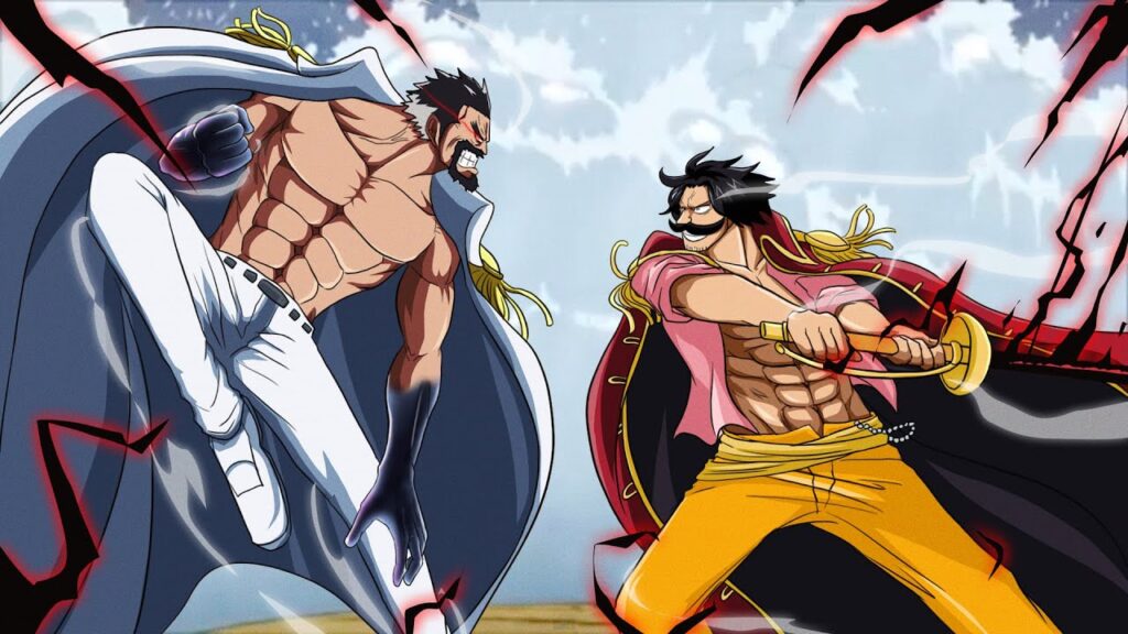 Gol D. Roger versus Monkey D. Garp one piece