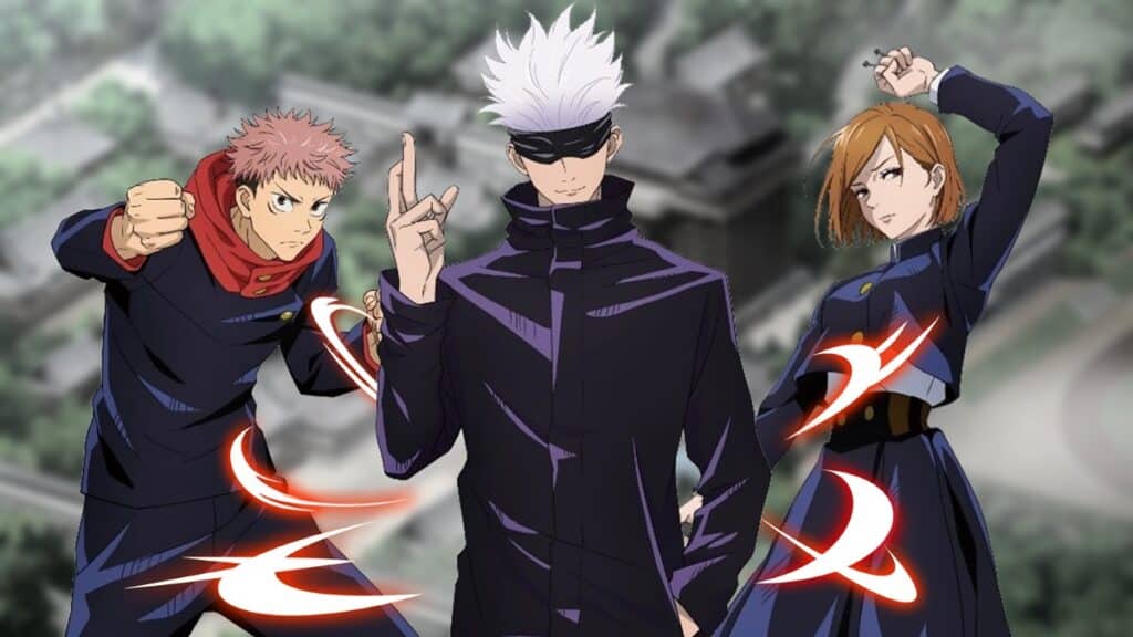 Jujutsu-Kaisen saison 2 personnage principaux trio