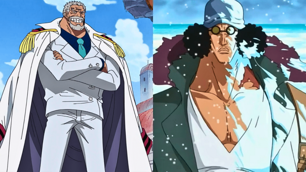 garp vs kuzan one piece 1081