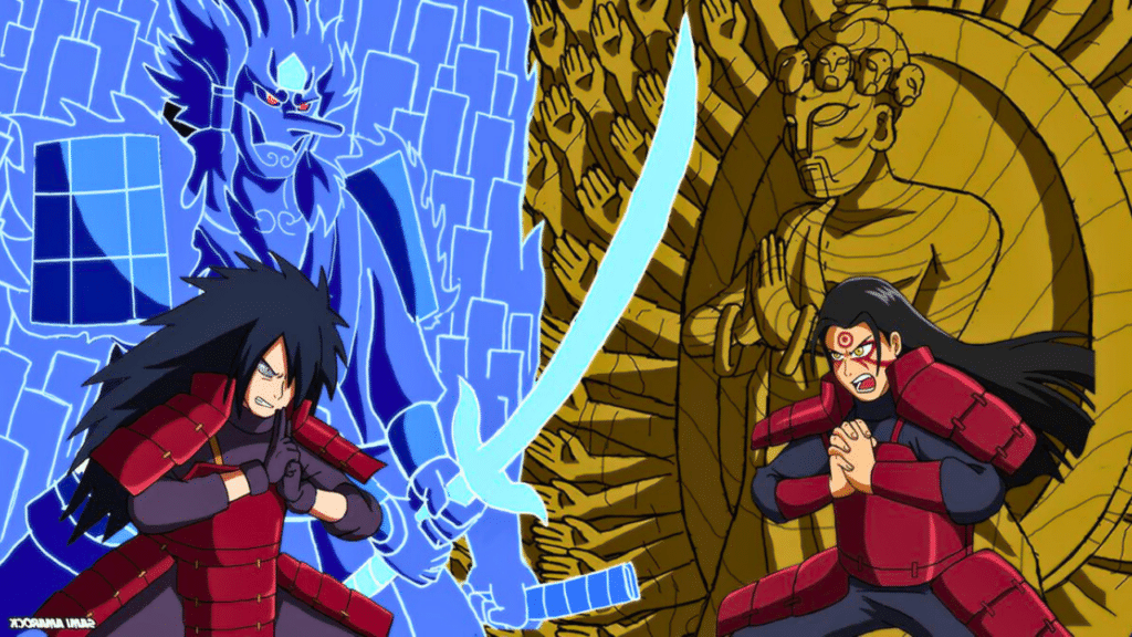 hashirama et madara combat naruto