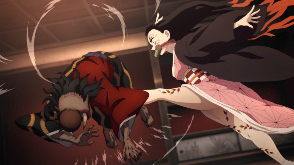 nezuko kamado enervée demon slayer