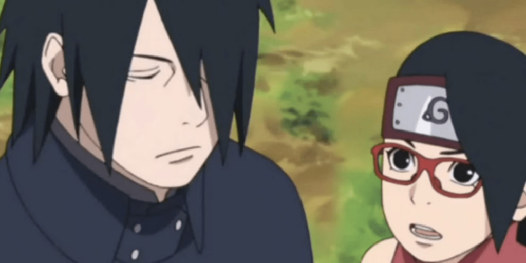 sarada sasuke boruto anime