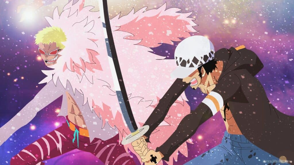 trafalgar d law versus doflamingo