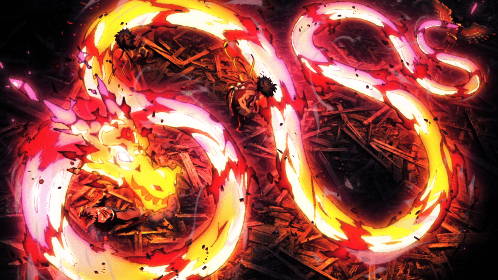 dragon halo solaire souffle du dieu du feu demon slayer