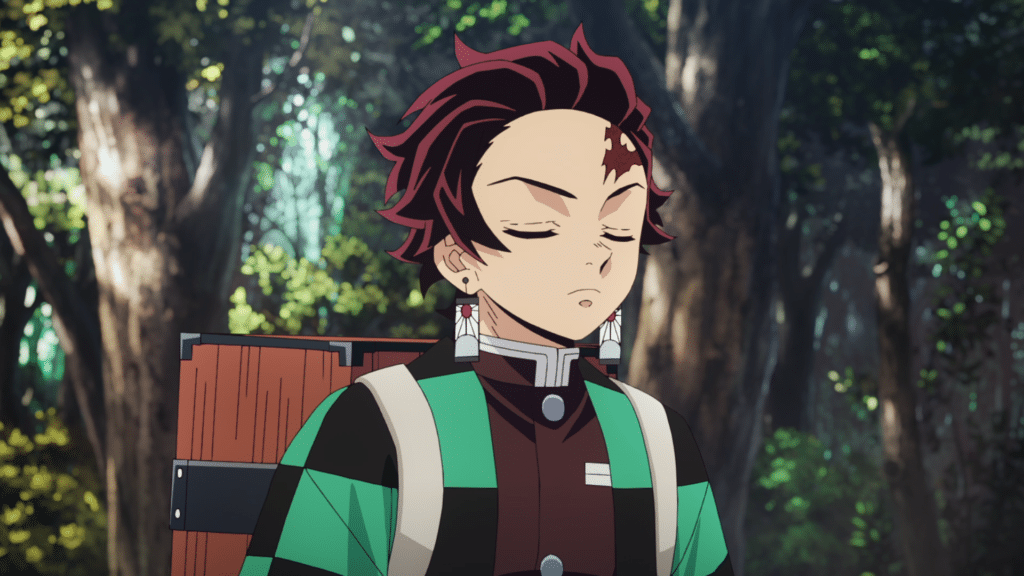 tanjiro demon slayer aventure village forgeron