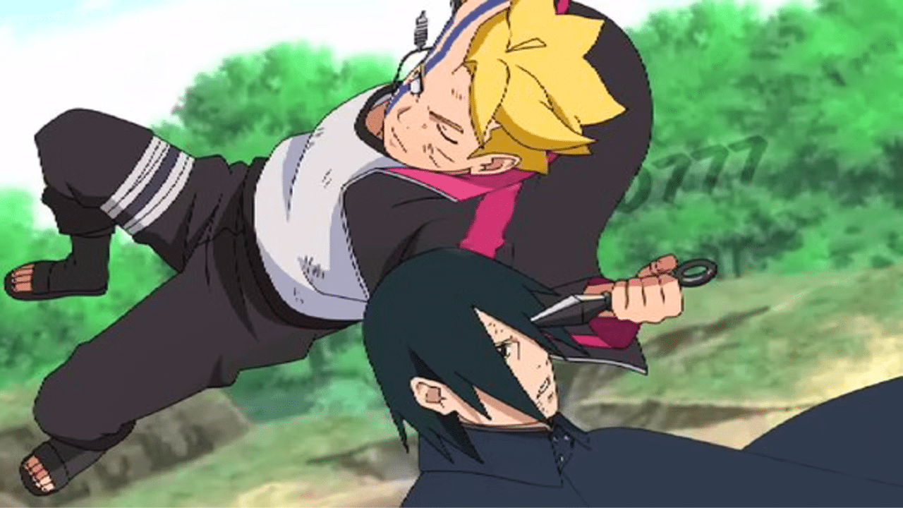 sasuke boruto arrache oeil