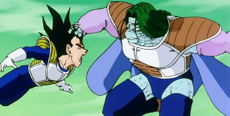 vegeta zarbon combat