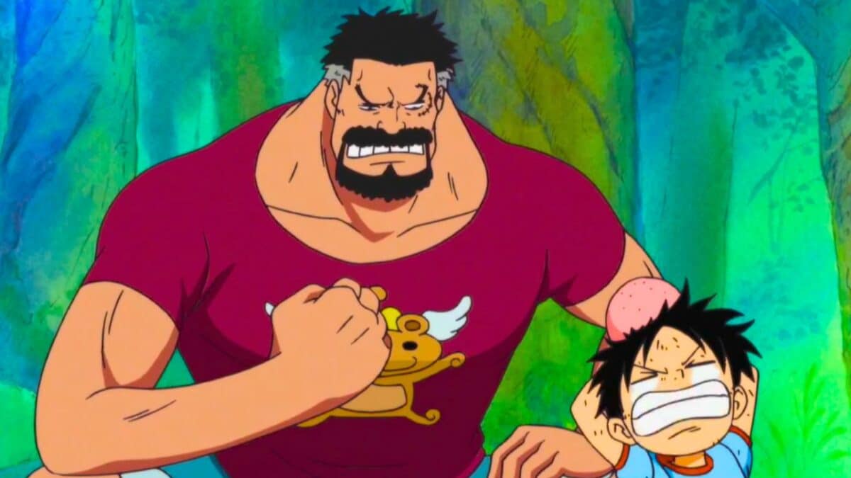 garp entraine luffy