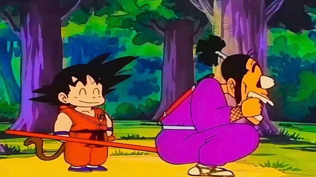 goku enfant contre ninja murasaki