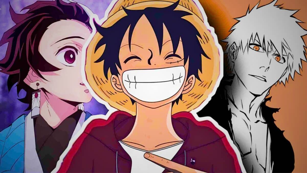 one piece luffy comparaison bleach demonslayer