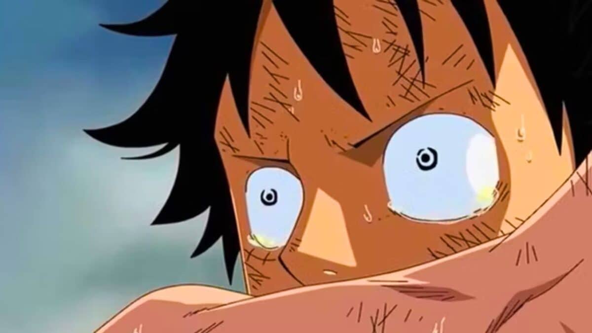 one piece luffy en pleurs