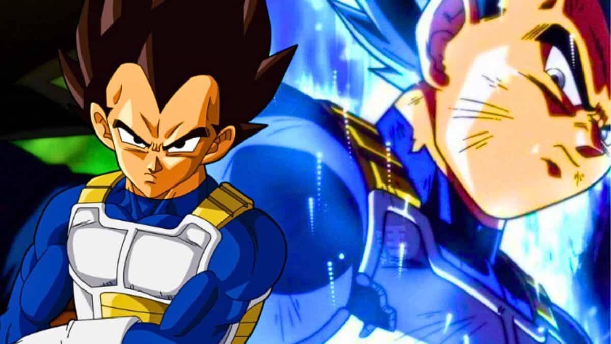 vegeta dragon ball super sur fond