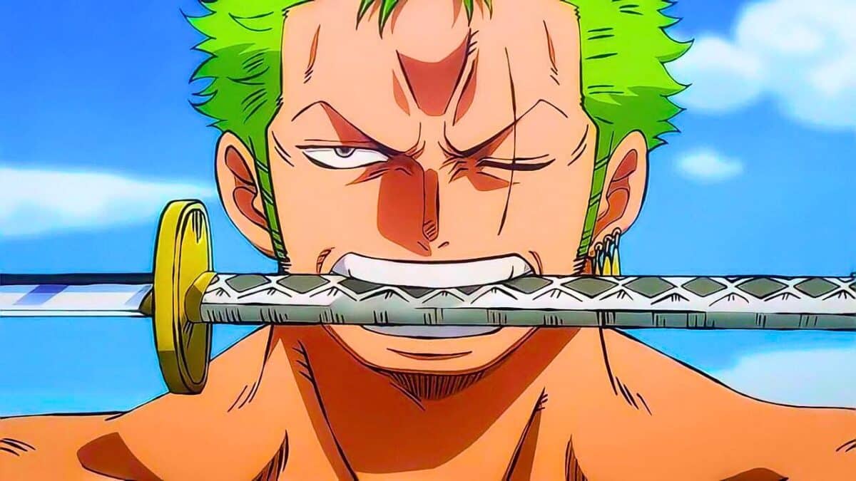 zoro one piece sabre en bouche