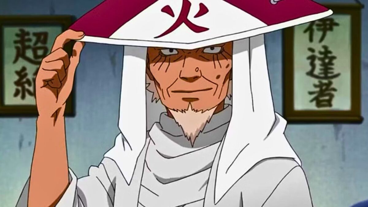 hiruzen hokage chapeau qui sourit