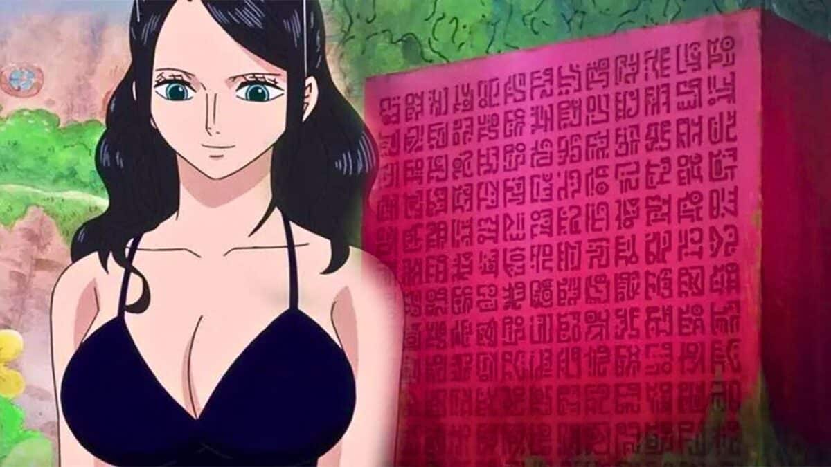 Nico robin lire un poneglyphe