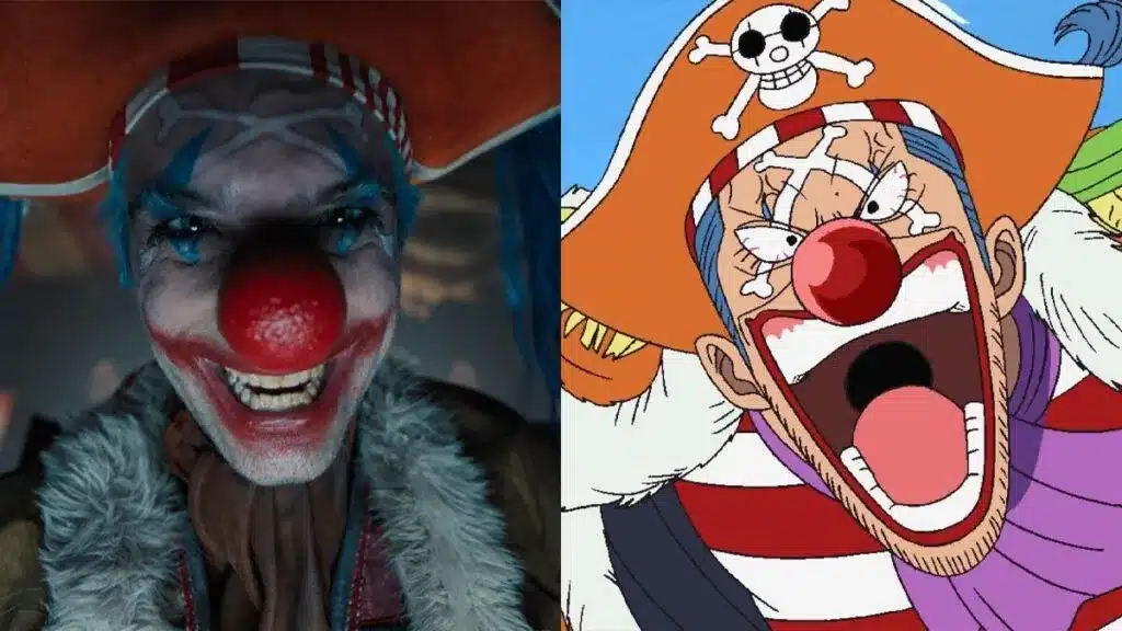 baggy le clown netflix vs anime one piece