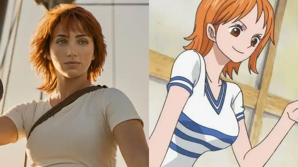 nami emily rudd vs anime one piece