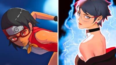 sarada timeskip collage