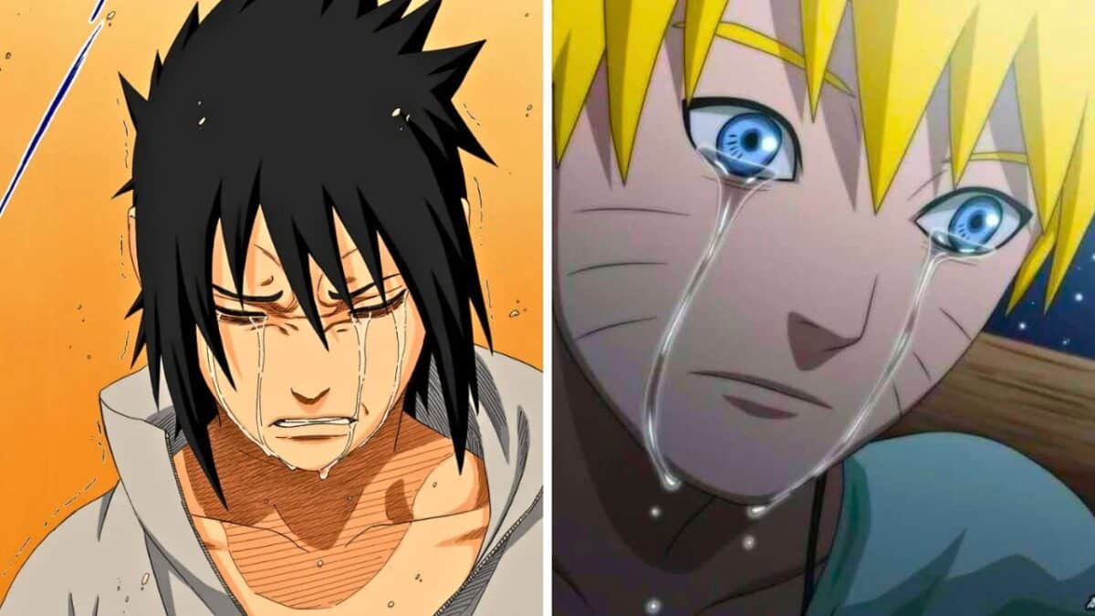 sasuke pleurs et naruto