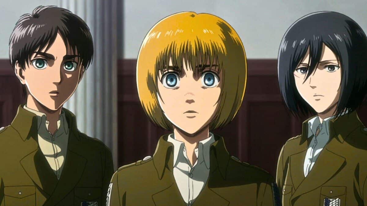 aot trio eren mikasa armin