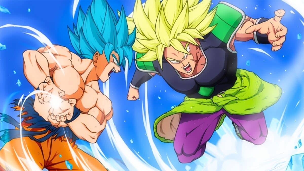 broly et goku affrontement dbsuper