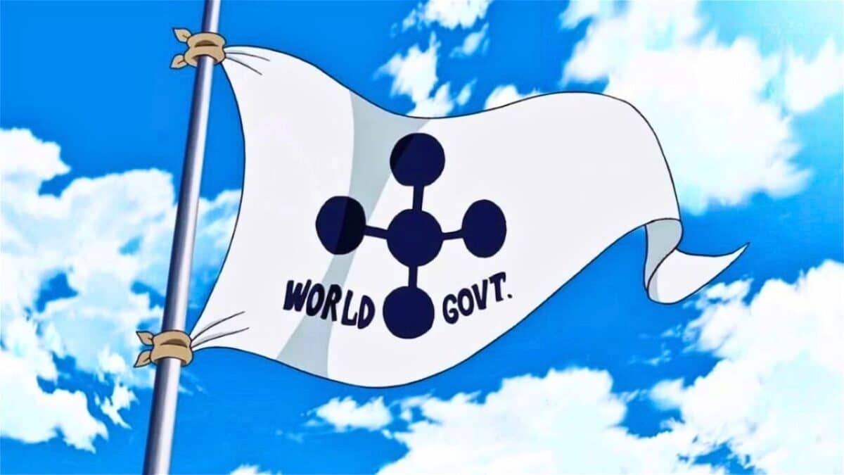 gouvernement mondial one piece drapeau