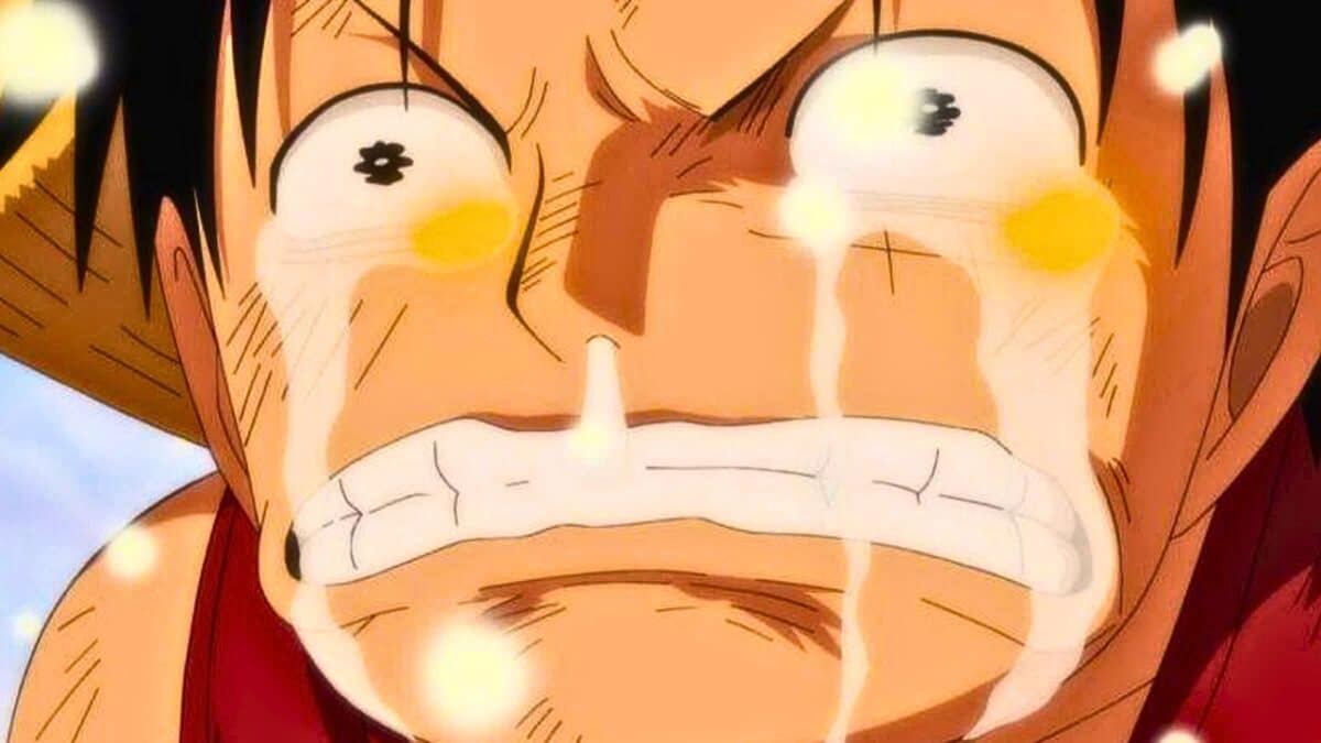 one piece luffy sad crying