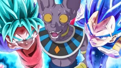 beerus goku et vegeta trio