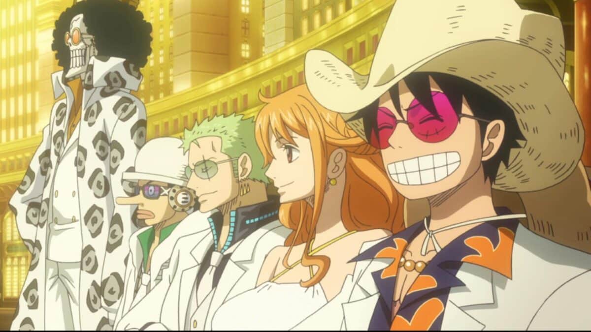 one piece gold film