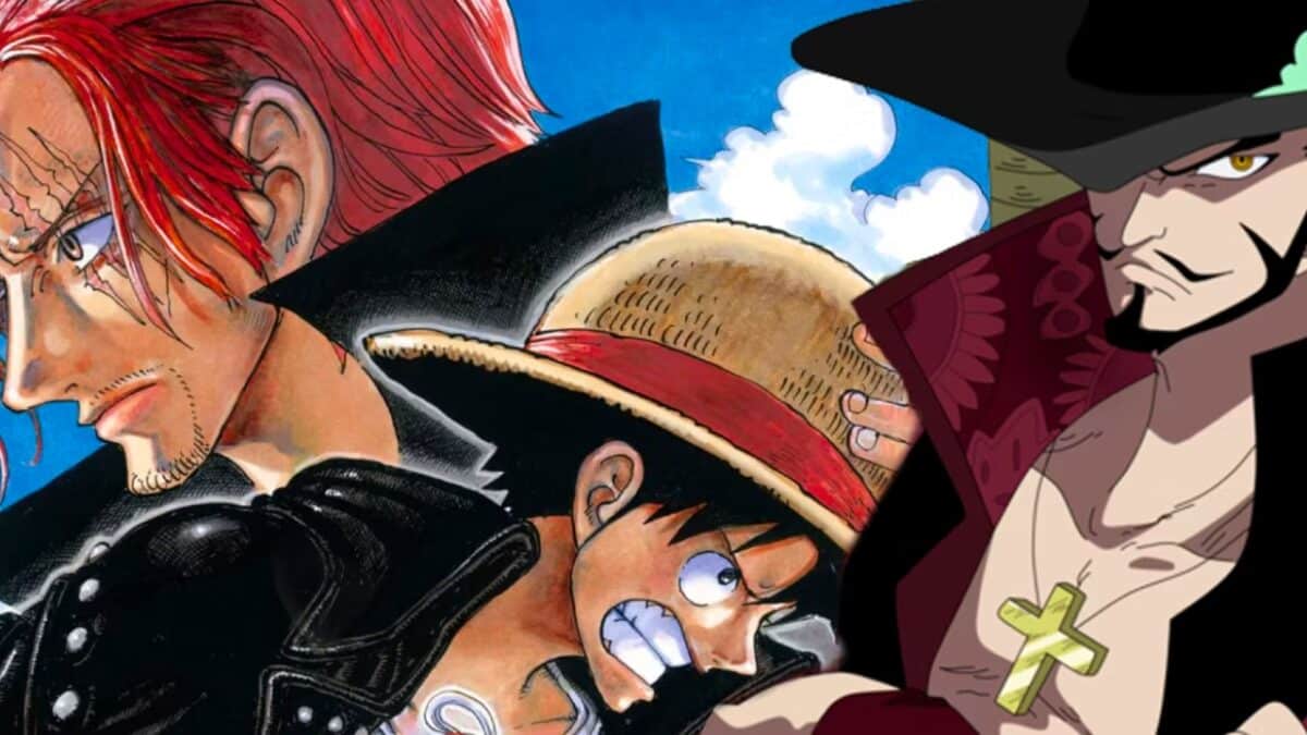 shanks luffy mihawk